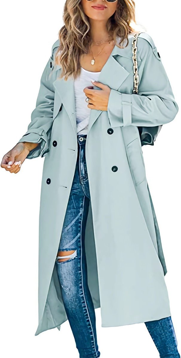 Juliet | Manteau Trench Long Ceinturé à Double Boutonnage