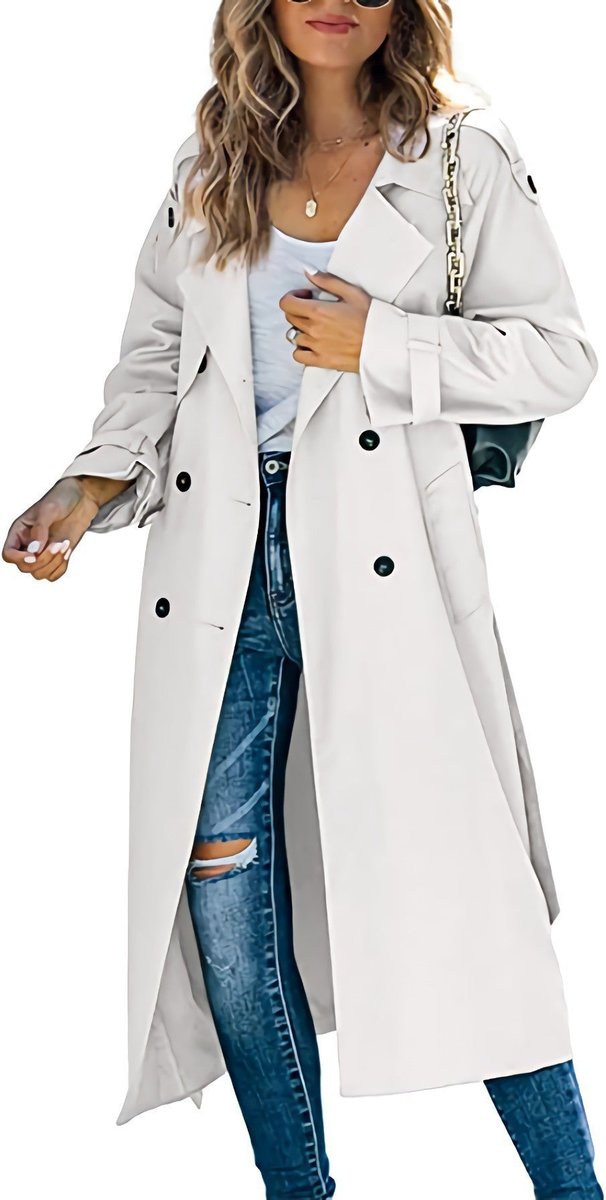 Juliet | Manteau Trench Long Ceinturé à Double Boutonnage