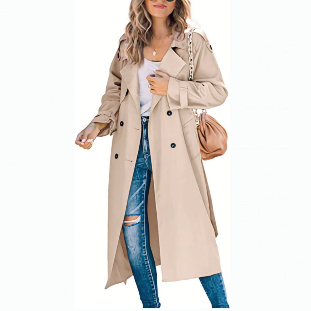 Juliet | Manteau Trench Long Ceinturé à Double Boutonnage