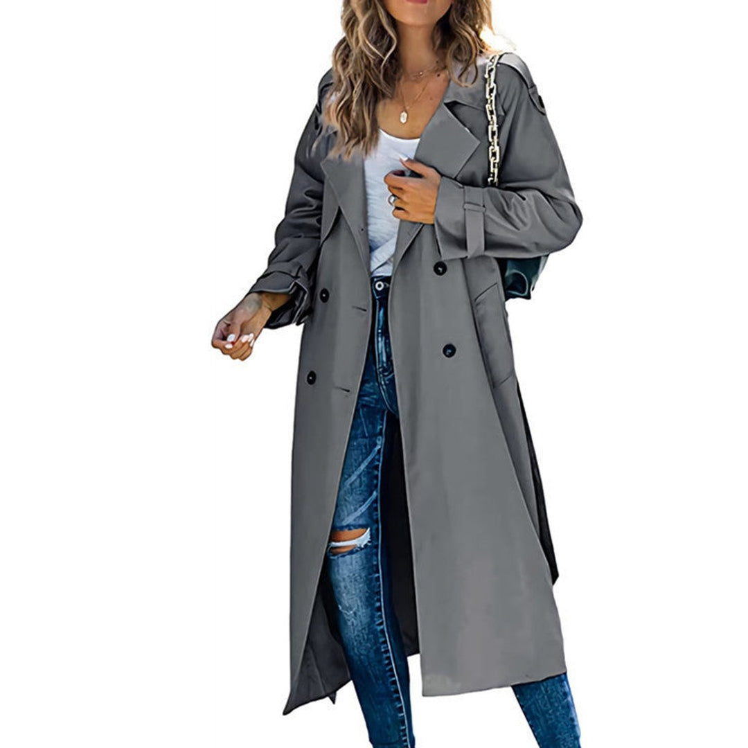 Juliet | Manteau Trench Long Ceinturé à Double Boutonnage