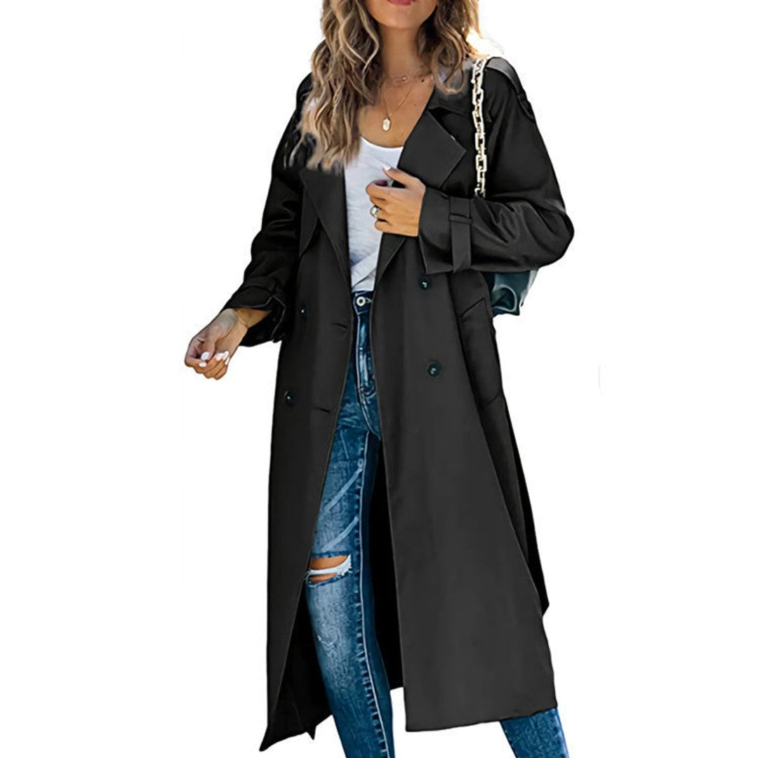 Juliet | Manteau Trench Long Ceinturé à Double Boutonnage
