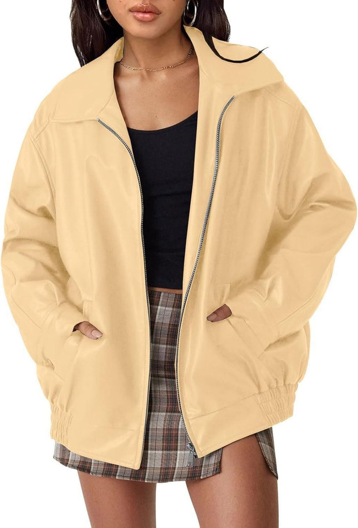 Nicola | Veste Bomber Zippée Décontractée