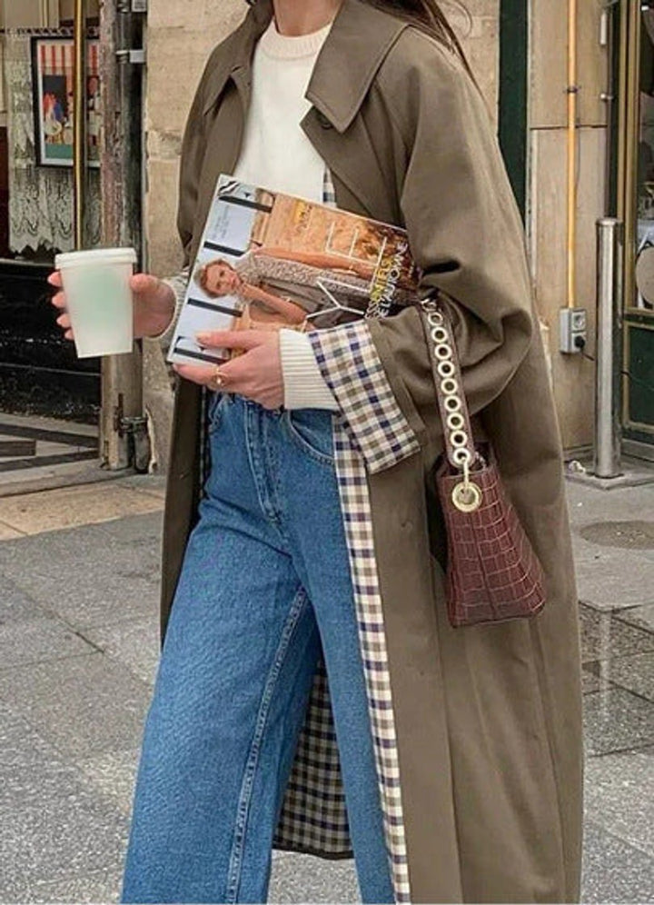 Lucia | Manteau Trench Long Oversize Raffiné