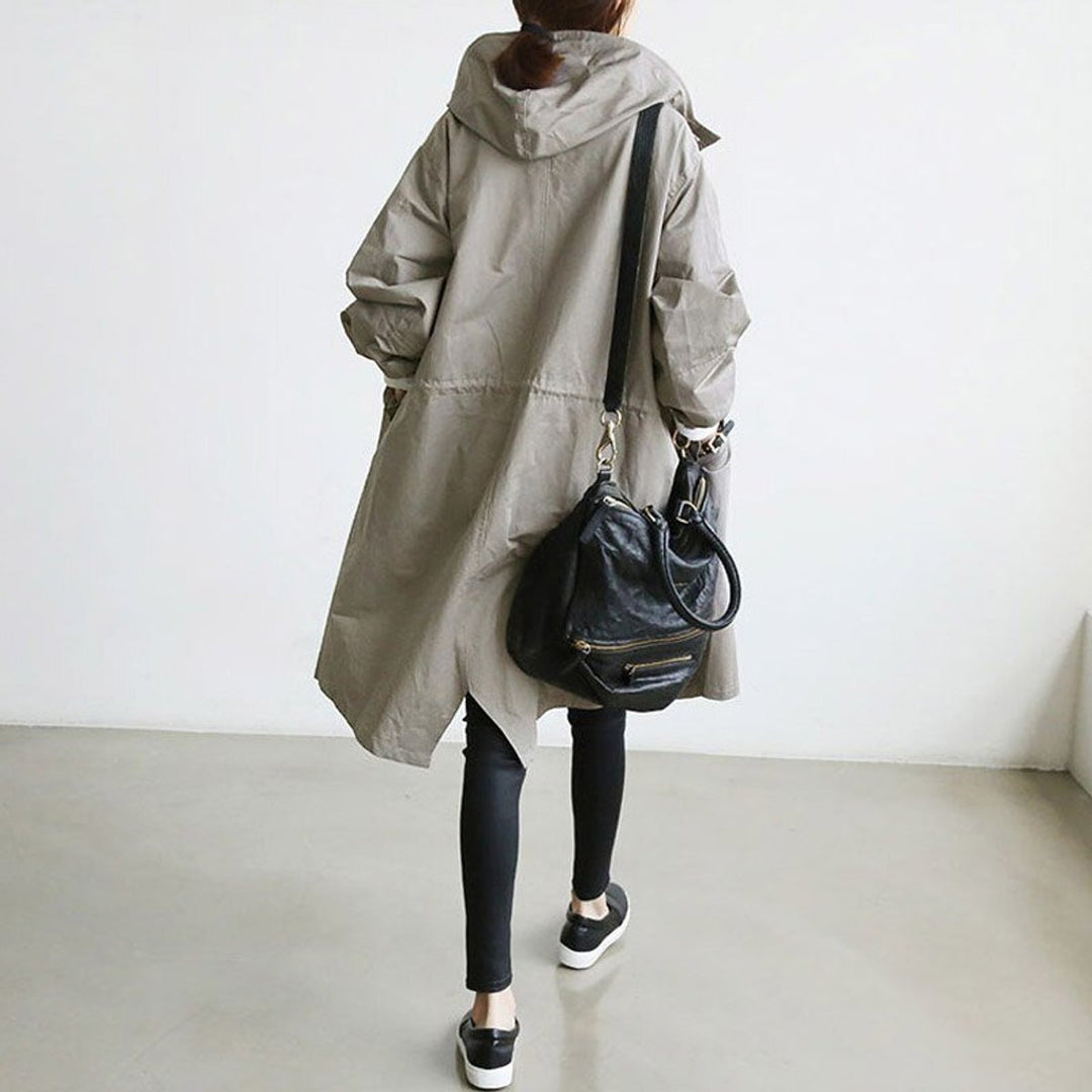 Maisie | Manteau surdimensionné à capuche et boutons