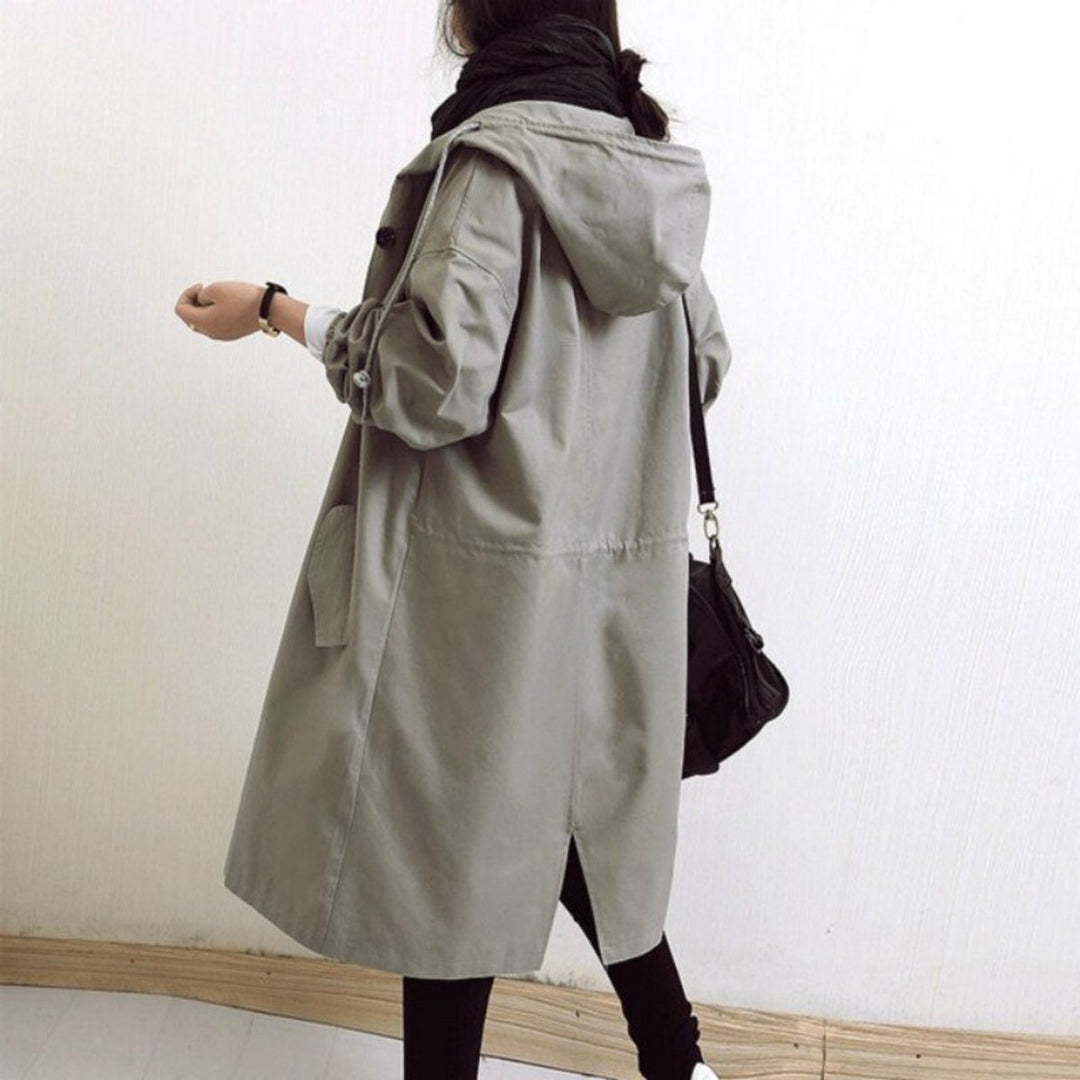 Maisie | Manteau surdimensionné à capuche et boutons