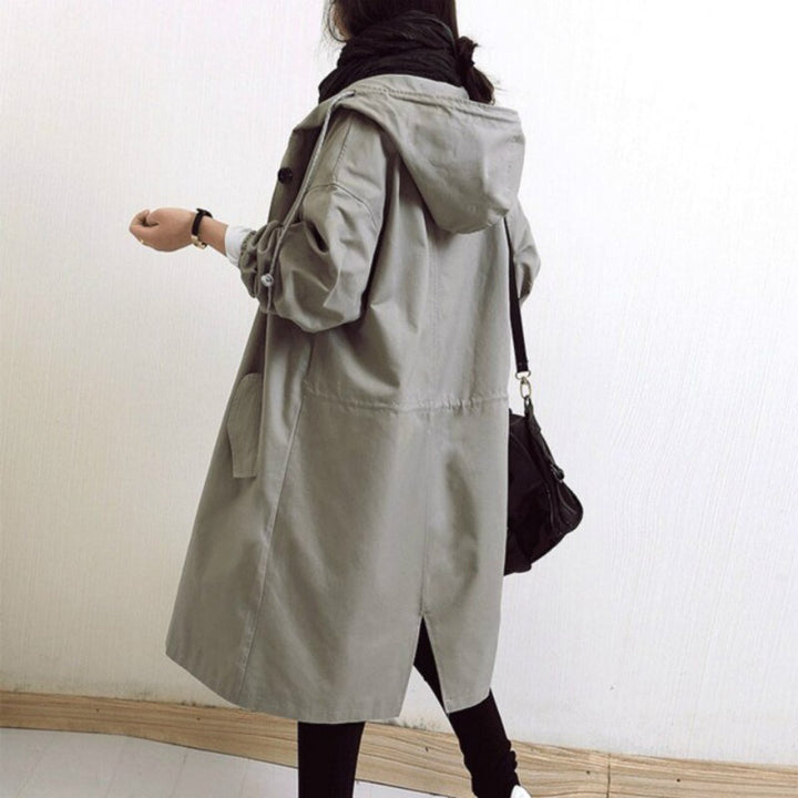 Maisie | Manteau surdimensionné à capuche et boutons