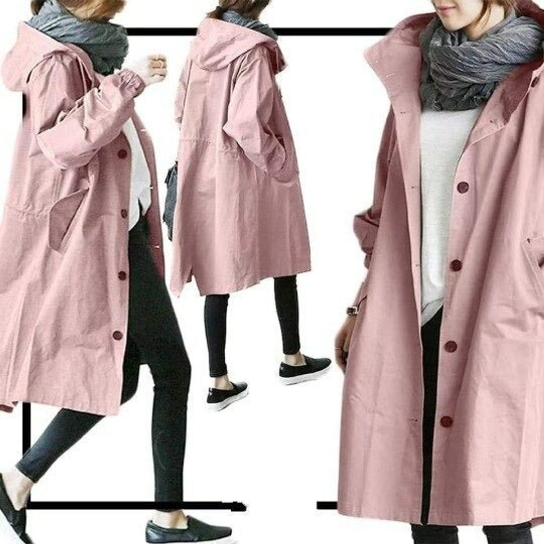 Maisie | Manteau surdimensionné à capuche et boutons