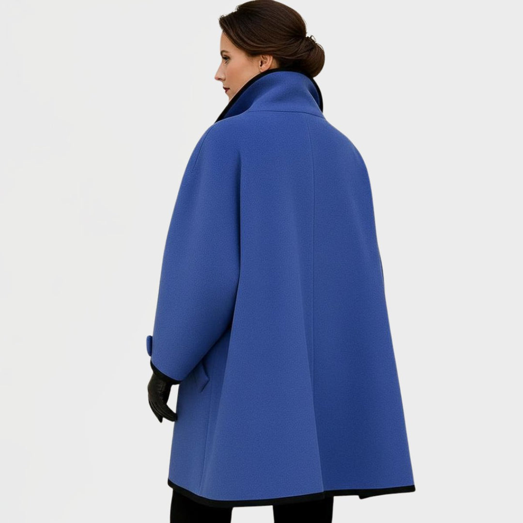 Flora | Manteau Oversize Avec Bord Contrasté