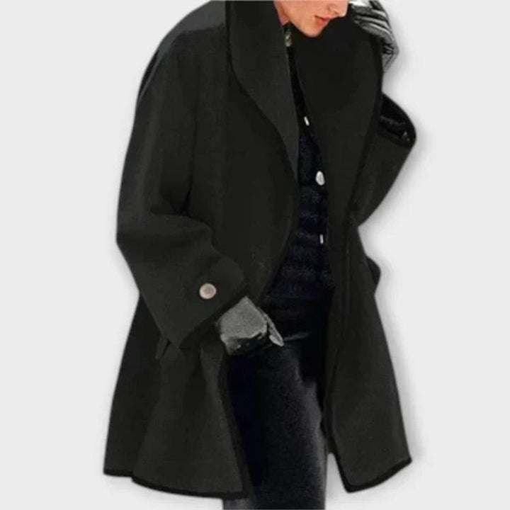 Flora | Manteau Oversize Avec Bord Contrasté