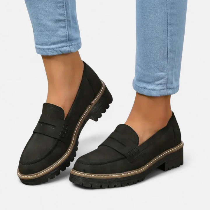 Mocassins Penny Semelle Crantée Aveline