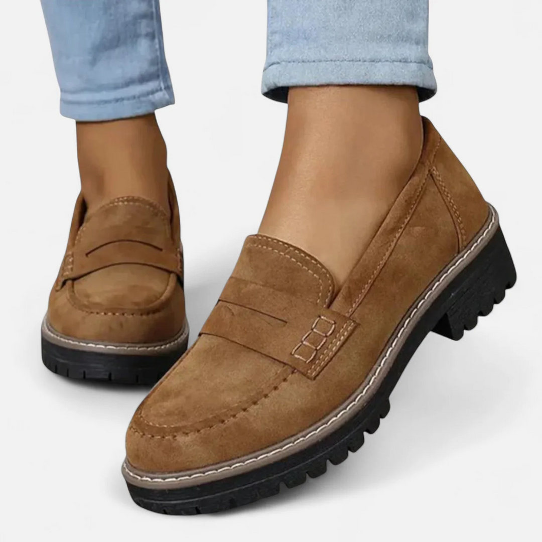Mocassins Penny Semelle Crantée Aveline