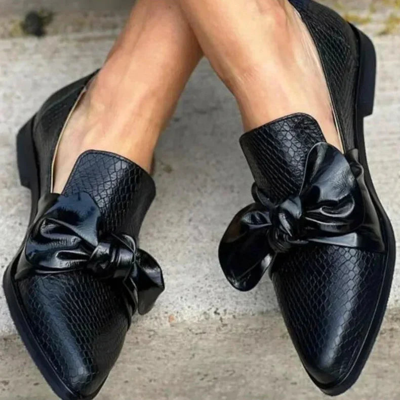 Mocassins Nœud Bout Pointu Brigitte