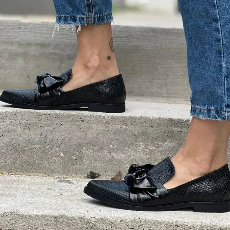 Mocassins Nœud Bout Pointu Brigitte