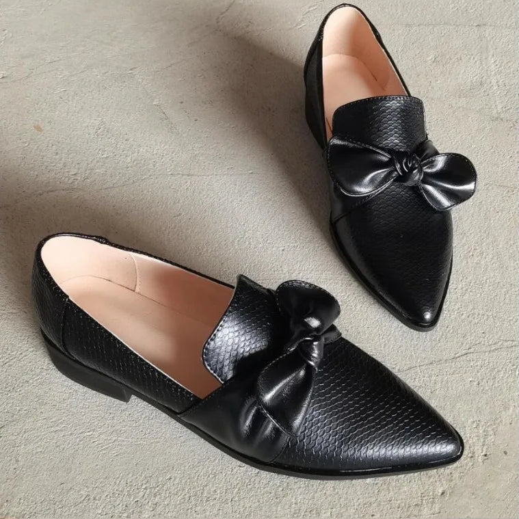 Mocassins Nœud Bout Pointu Brigitte