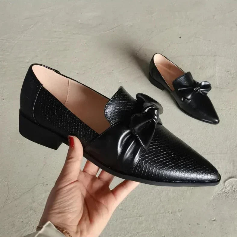 Mocassins Nœud Bout Pointu Brigitte