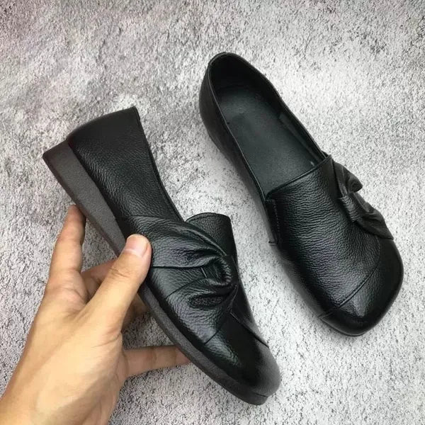 Mocassins Cuir Souple Nœud Isabelle