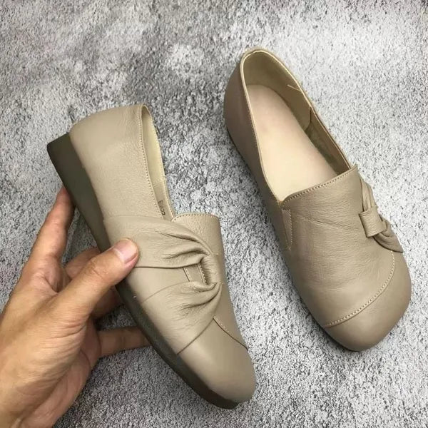 Mocassins Cuir Souple Nœud Isabelle