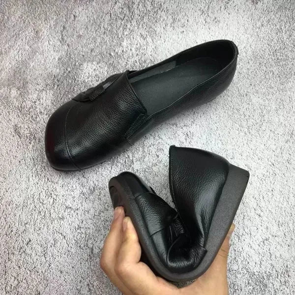Mocassins Cuir Souple Nœud Isabelle