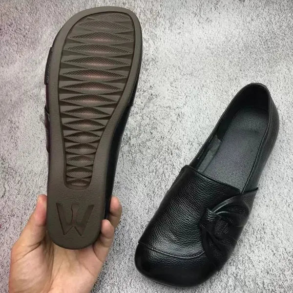 Mocassins Cuir Souple Nœud Isabelle