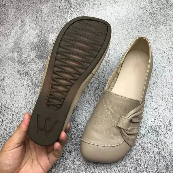 Mocassins Cuir Souple Nœud Isabelle