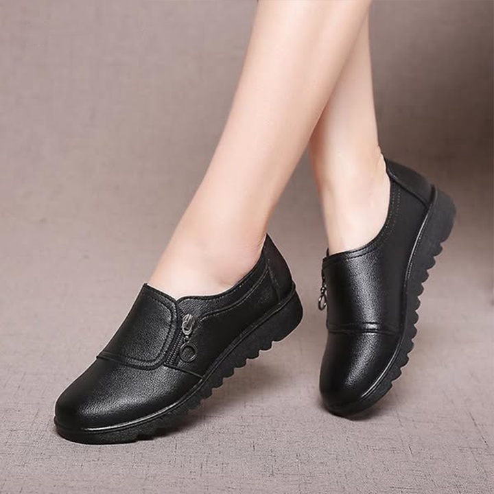 Mocassins Zippés Semelle Souple Nathalie