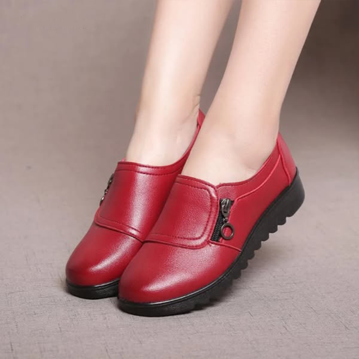 Mocassins Zippés Semelle Souple Nathalie