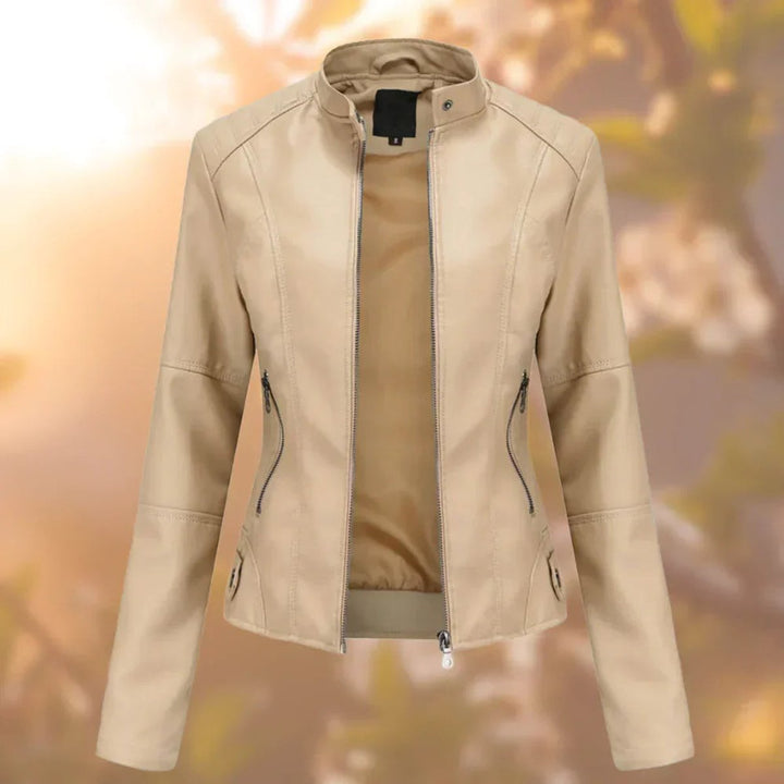 Larissa | Veste de moto zippée ajustée pour femmes