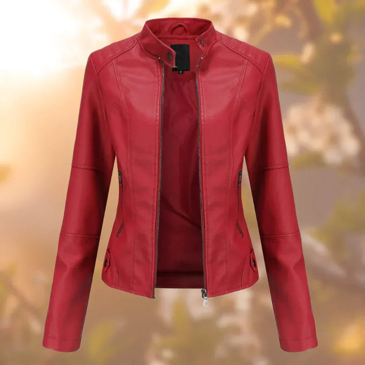 Larissa | Veste de moto zippée ajustée pour femmes