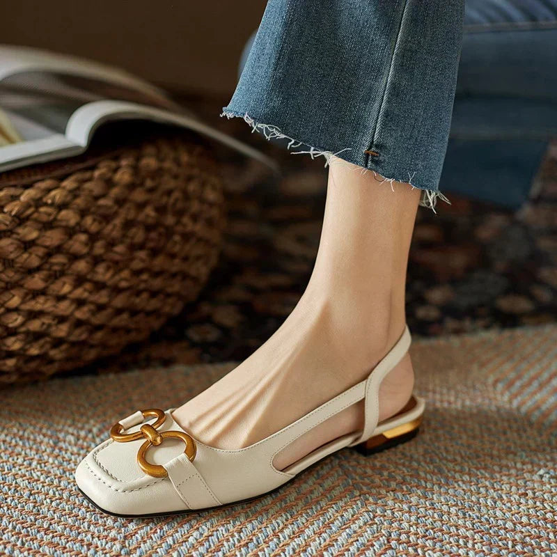 Mocassins Bride Arrière Talon Bloc Martine