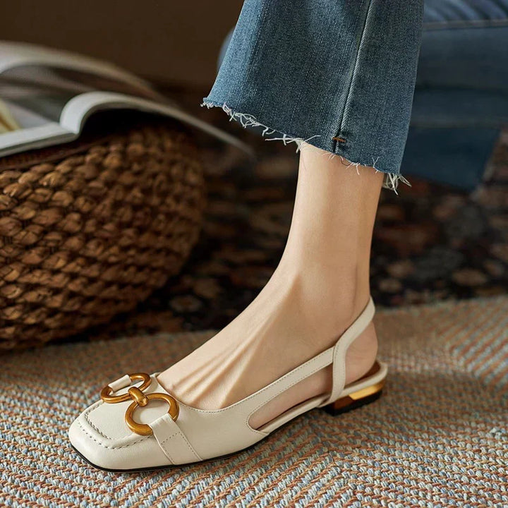 Mocassins Bride Arrière Talon Bloc Martine