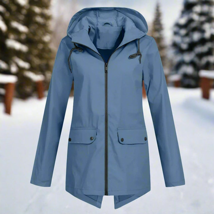 Lorraine | Veste de pluie longue imperméable à capuche